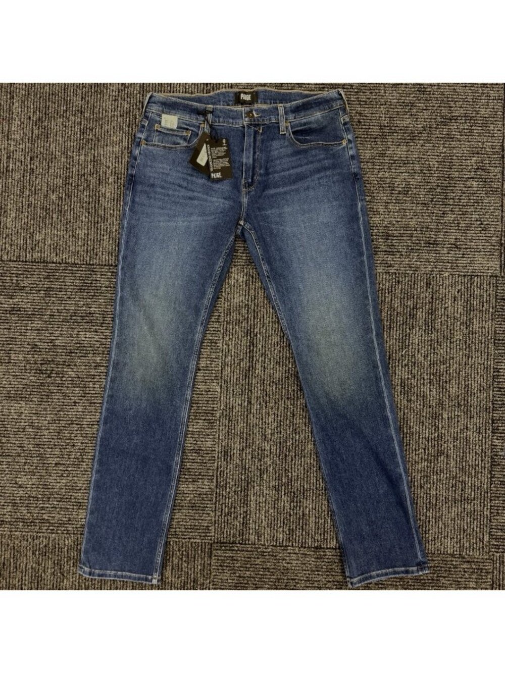 Paige Men’s Federal Slim Straight Denim Jeans Size 34x34 Hunt Blue